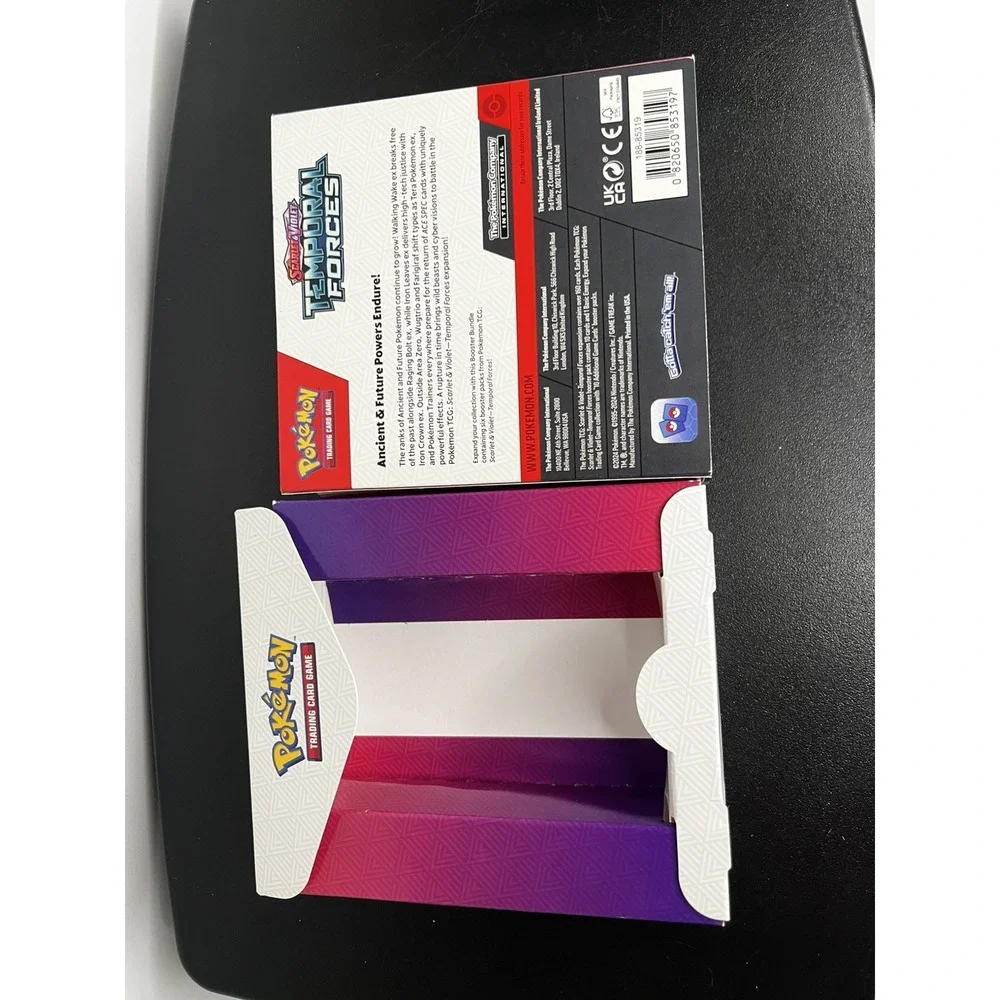 Pokemon Temporal Forces‎ Booster Bundle Box Empty Scarlet Violet No Cards
